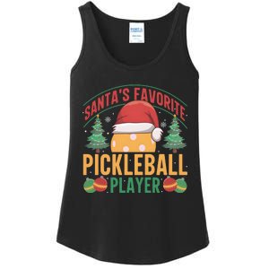 Christmas Pickleball Santa Favorite Pickleball Player Ladies Essential Tank