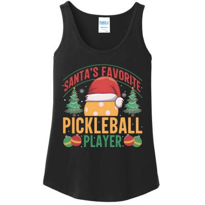 Christmas Pickleball Santa Favorite Pickleball Player Ladies Essential Tank