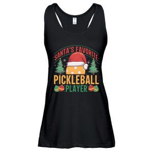 Christmas Pickleball Santa Favorite Pickleball Player Ladies Essential Flowy Tank