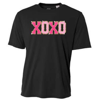 Chenille Patch S.Parkling Xoxo Valentine Day Heart Love Gift Cooling Performance Crew T-Shirt