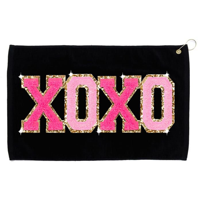 Chenille Patch S.Parkling Xoxo Valentine Day Heart Love Gift Grommeted Golf Towel