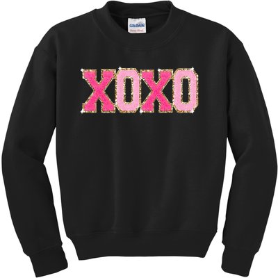 Chenille Patch S.Parkling Xoxo Valentine Day Heart Love Gift Kids Sweatshirt