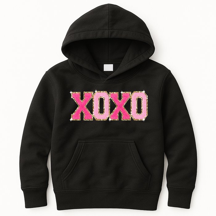 Chenille Patch S.Parkling Xoxo Valentine Day Heart Love Gift Kids Hoodie