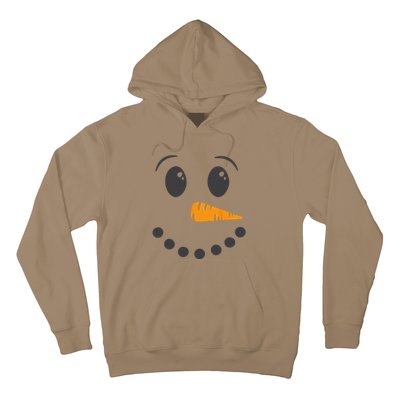 Christmas Pajama Snowman Face Funnys Hoodie