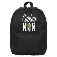 cube puzzle solver cubing mom speed cubing mors 16 in Basic Backpack