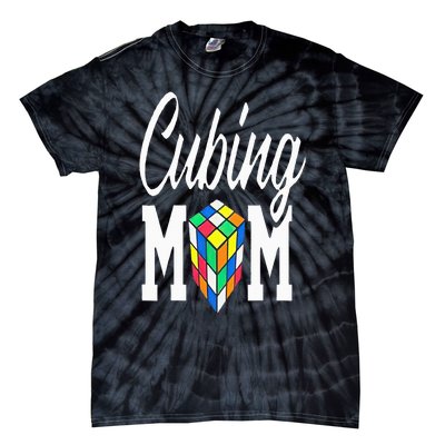 cube puzzle solver cubing mom speed cubing mors Tie-Dye T-Shirt