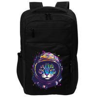 Colorful Paint Splat Astronaut Cat Impact Tech Backpack