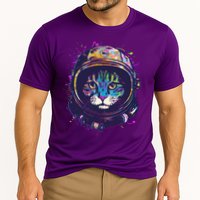 Colorful Paint Splat Astronaut Cat Performance Shirt