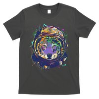 Colorful Paint Splat Astronaut Wolf T-Shirt