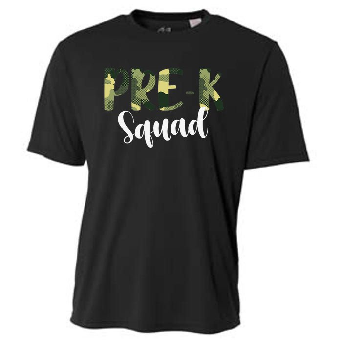 Camo PreK Squad Back To School Camouflage Teacher And Child Cooling Performance Crew T-Shirt