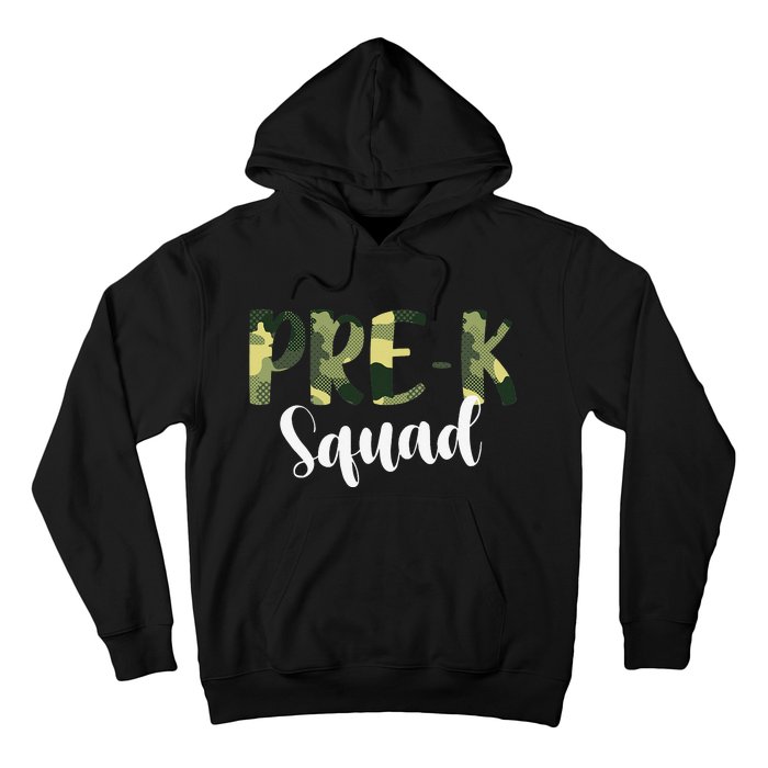 Camo PreK Squad Back To School Camouflage Teacher And Child Hoodie