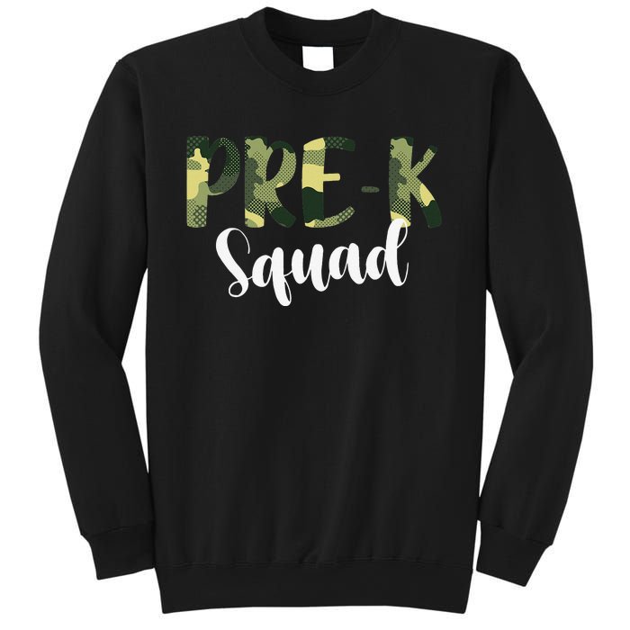 Camo PreK Squad Back To School Camouflage Teacher And Child Sweatshirt