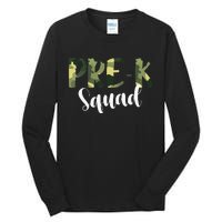 Camo PreK Squad Back To School Camouflage Teacher And Child Tall Long Sleeve T-Shirt