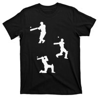 Cricket  Player Silhouette Sport Gift T-Shirt