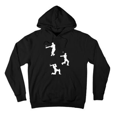 Cricket  Player Silhouette Sport Gift Tall Hoodie