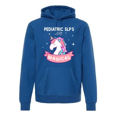 Cute Pediatric Speech Therapy Therapisgift Slp Unicorn Gift Premium Hoodie