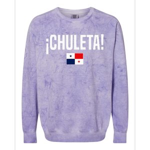 Chuleta Panamanian Slang Panama Flag Colorblast Crewneck Sweatshirt