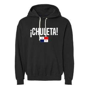 Chuleta Panamanian Slang Panama Flag Garment-Dyed Fleece Hoodie