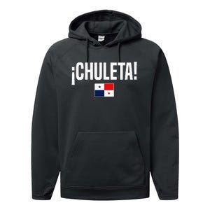 Chuleta Panamanian Slang Panama Flag Performance Fleece Hoodie