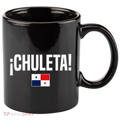 Chuleta Panamanian Slang Panama Flag 11oz C Handle Ceramic Mug