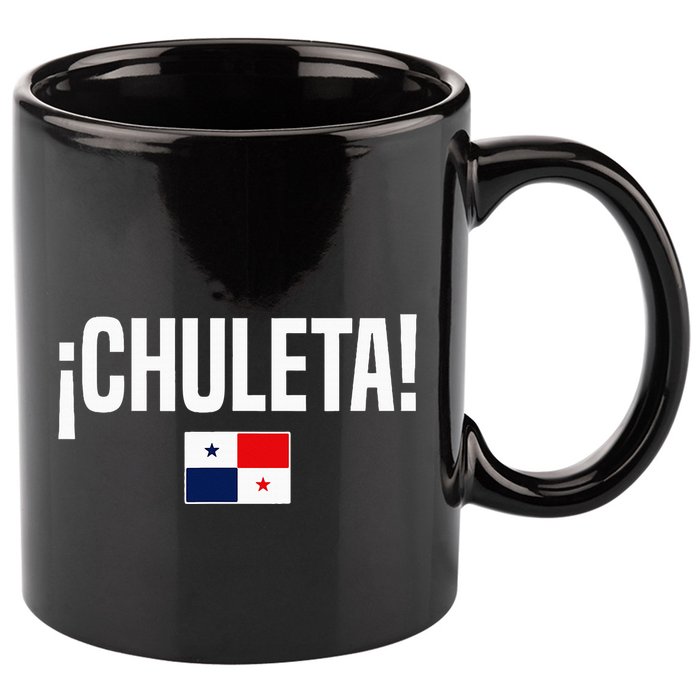 Chuleta Panamanian Slang Panama Flag 11oz C Handle Ceramic Mug
