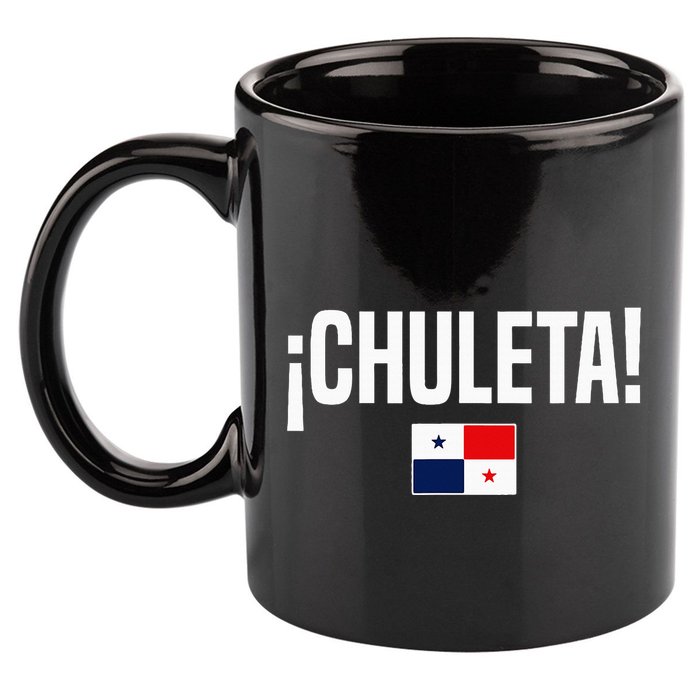 Chuleta Panamanian Slang Panama Flag 11oz C Handle Ceramic Mug