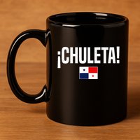 Chuleta Panamanian Slang Panama Flag 11oz C Handle Ceramic Mug