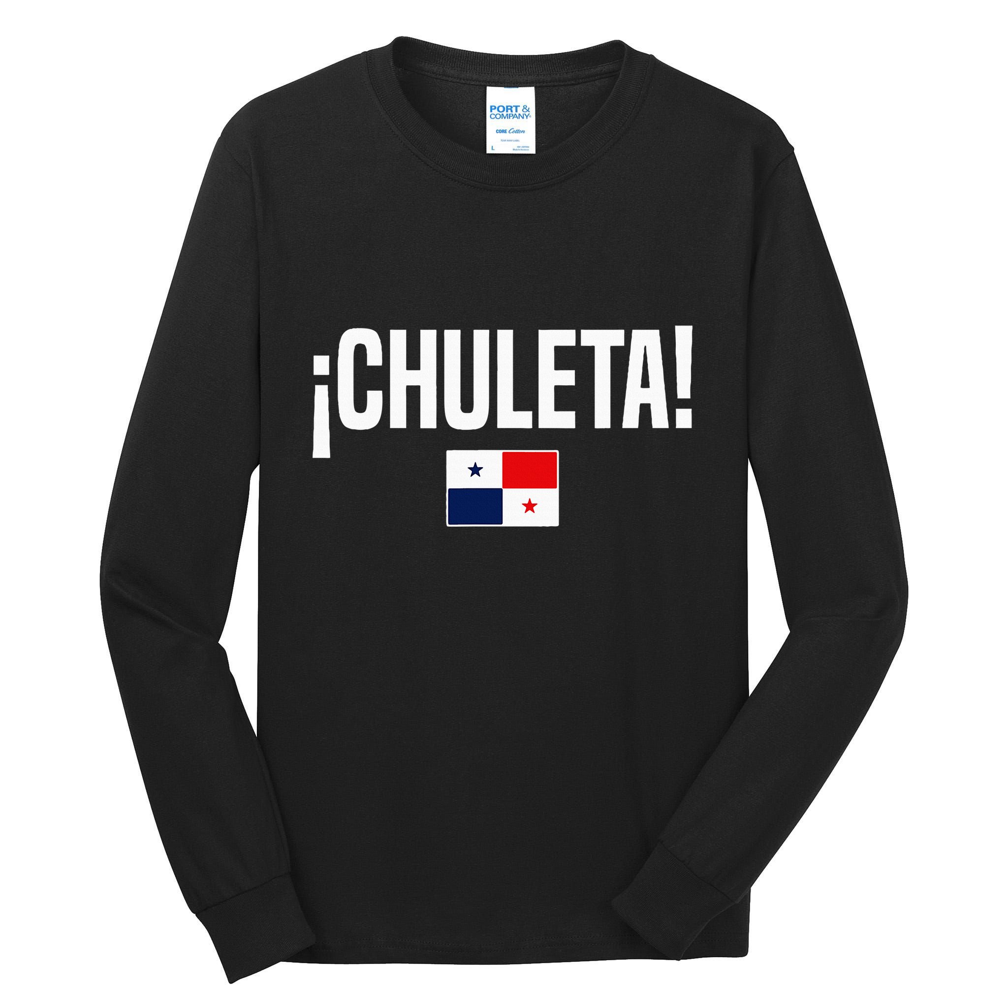 Chuleta Panamanian Slang Panama Flag Tall Long Sleeve T-Shirt