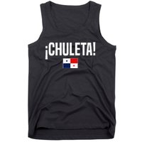 Chuleta Panamanian Slang Panama Flag Tank Top