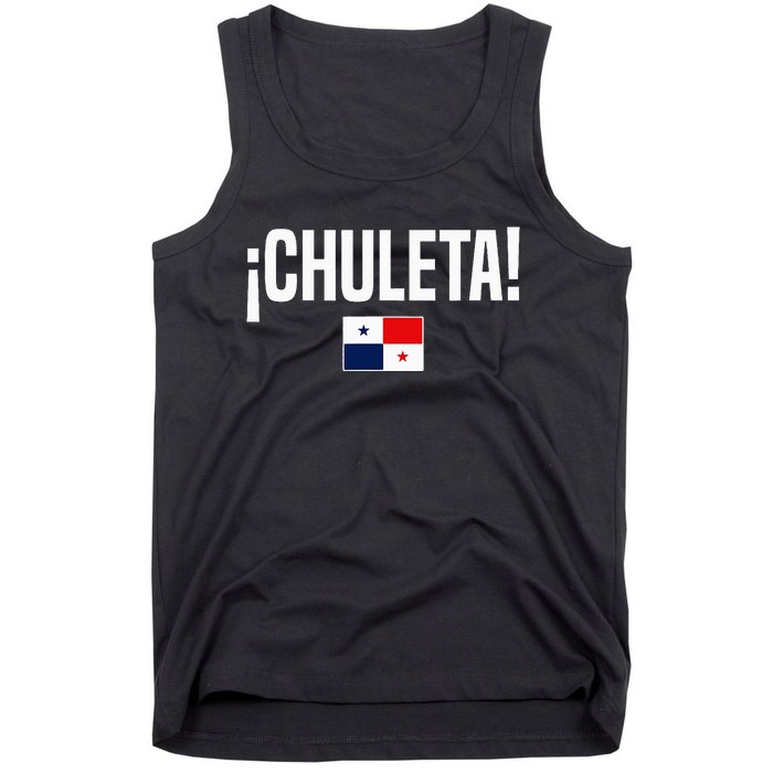 Chuleta Panamanian Slang Panama Flag Tank Top