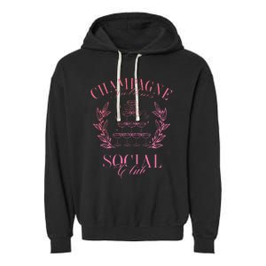 Champagne Problems Social Club Garment-Dyed Fleece Hoodie