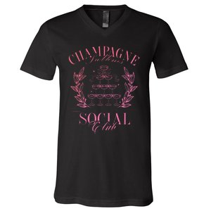 Champagne Problems Social Club V-Neck T-Shirt