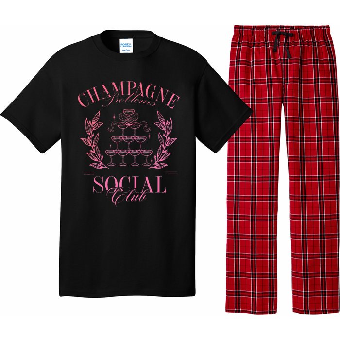 Champagne Problems Social Club Pajama Set