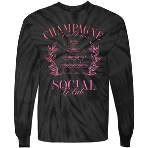 Champagne Problems Social Club Tie-Dye Long Sleeve Shirt