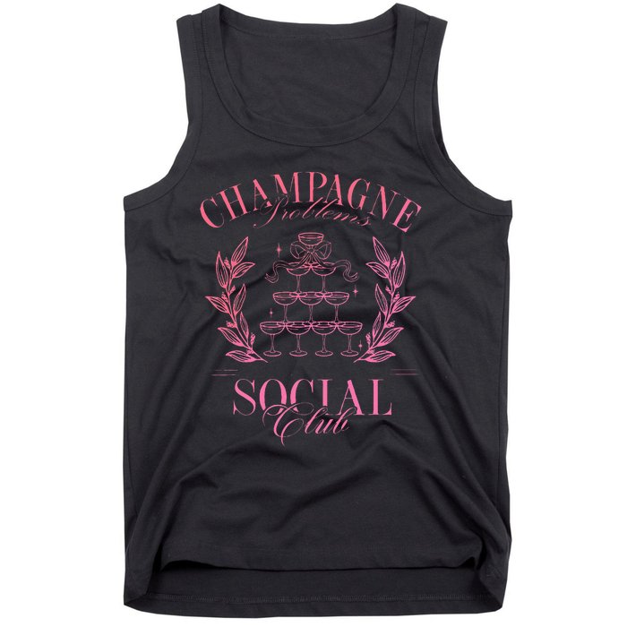 Champagne Problems Social Club Tank Top