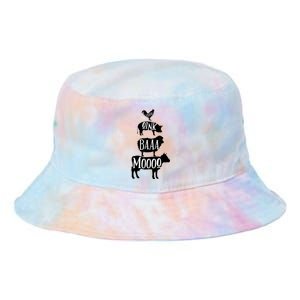 Cow Pig Sheep Chicken | Stack Farm Animal Sounds Silhouettes Tie Dye Newport Bucket Hat