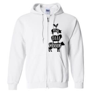 Cow Pig Sheep Chicken | Stack Farm Animal Sounds Silhouettes Full Zip Hoodie