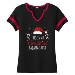 Christmas Pajama Shirt Ladies Halftime Notch Neck Tee