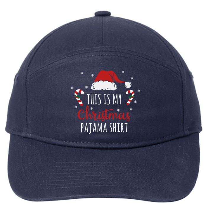 Christmas Pajama Shirt 7-Panel Snapback Hat