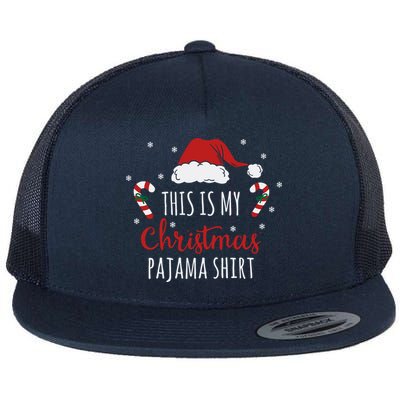 Christmas Pajama Shirt Flat Bill Trucker Hat