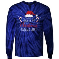 Christmas Pajama Shirt Tie-Dye Long Sleeve Shirt