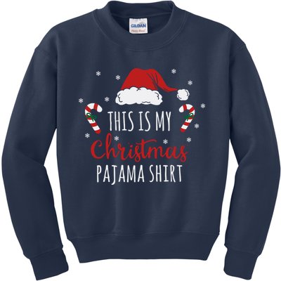Christmas Pajama Shirt Kids Sweatshirt