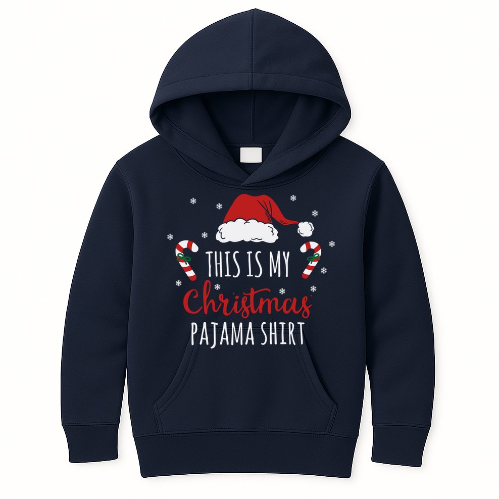Christmas Pajama Shirt Kids Hoodie