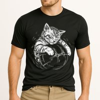 Cat Player Sleeping On A Basketball Kitties Pet Lover Performance Shirt