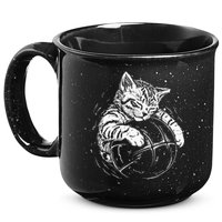 Cat Player Sleeping On A Basketball Kitties Pet Lover 15oz Campfire Ceramic Mug