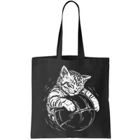Cat Player Sleeping On A Basketball Kitties Pet Lover Bag