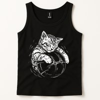 Cat Player Sleeping On A Basketball Kitties Pet Lover Tank Top
