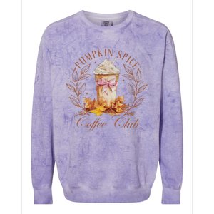 Coquette Pumpkin Spice Pumpkin Patch Colorblast Crewneck Sweatshirt