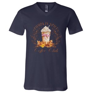 Coquette Pumpkin Spice Pumpkin Patch V-Neck T-Shirt