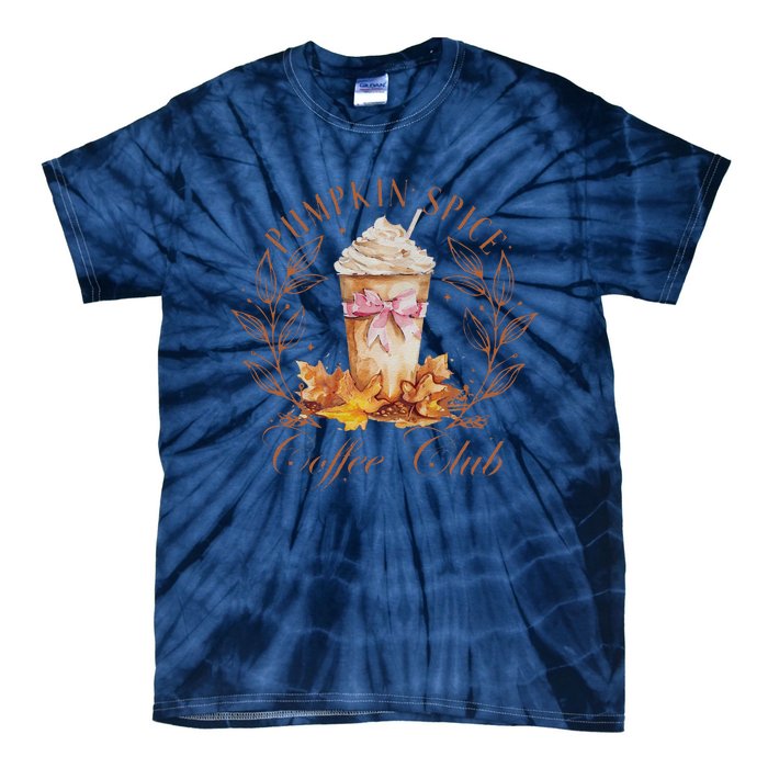 Coquette Pumpkin Spice Pumpkin Patch Tie-Dye T-Shirt